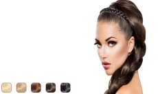 Flat braid headband hair extensions – flat braid hair extension hair band, 9.99, Groupon,