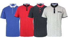 LeeHanTon Men’s Short-Sleeve Solid Slim-Fit Collar Polo T-Shirt, 13.99, Groupon,