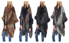 Womens Knitted Poncho Cape with Tassel Batwing Pullover Sweater, 12.34, Groupon,