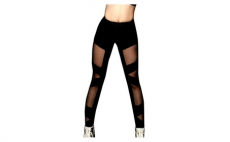 Women Fitness Yoga Mesh Yarn Pant Leggings Elastic Sports Trousers, 9.25, Groupon,